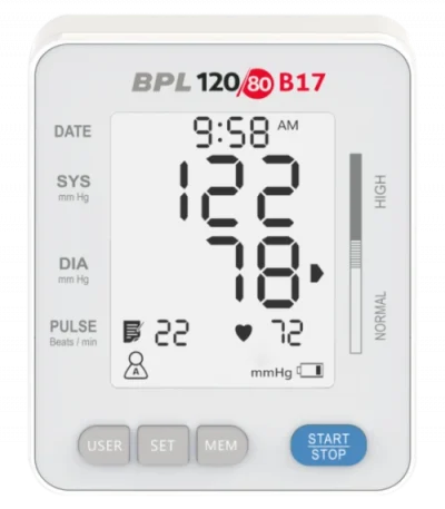 BPL Medical Technologies 120/80 B17 Automatic Blood Pressure Monitor