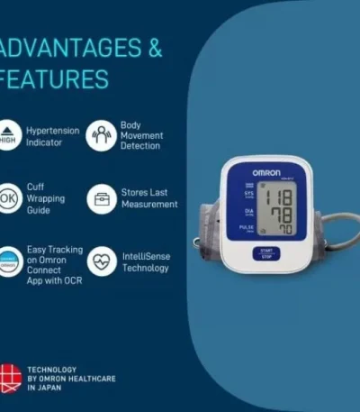 OMRON HEM-8712 BP Monitor with a digital display