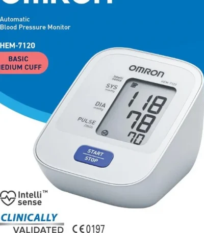 Omron HEM-7120 Digital BP Monitor With Digital display