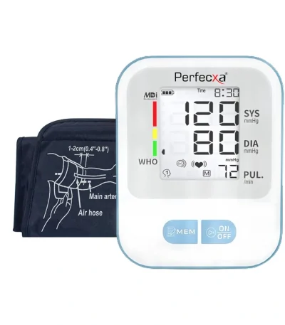 Perfecxa Digital Blood Pressure Monitor  1-2cm (0.4″-0.8″) Cuff Size