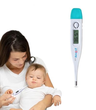 BPL Medical Technologies Accudigit DT-04 Mercury-Free Digital Thermometer With Quick Measurement of Oral & Underarm Temperature in Celsius & Fahrenheit | High Accuracy|Digital Display|Water Resistance