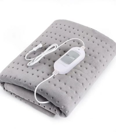 HEATRONICS® Electric Blanket for Single Bed, Bed Warmer for Single Bed | 60″x36″ – Single | Analog | 3 Heat Settings (Grey) | 1 year warranty | Online Demostration & Installation | Made in India.