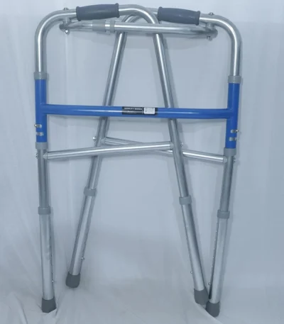 MedRent Lightweight Foldable Walker | Adjustable Height | Full Support for Seniors & Disabled